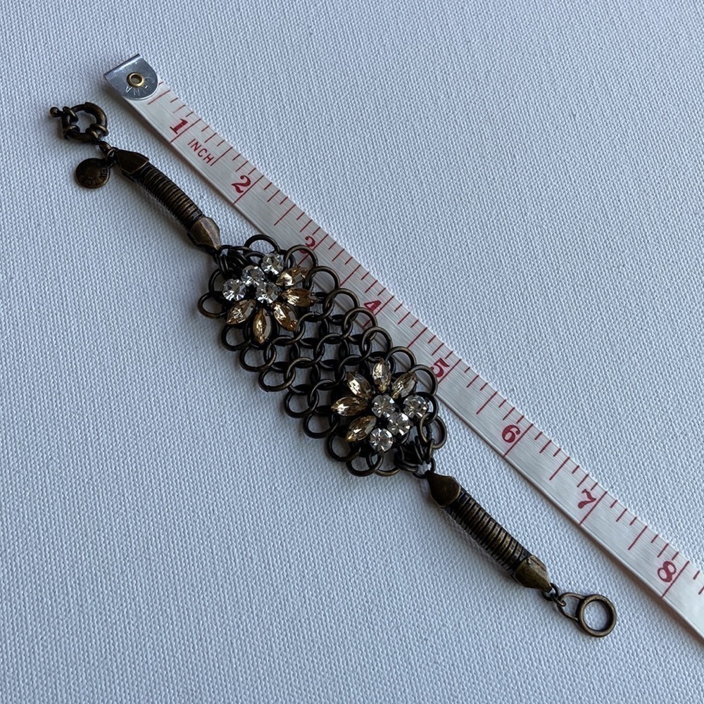 J Crew Rhinestone Mesh Bracelet - Picture 8 of 9